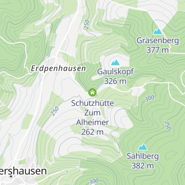 Map of Schutzhütte Zum Alheimer