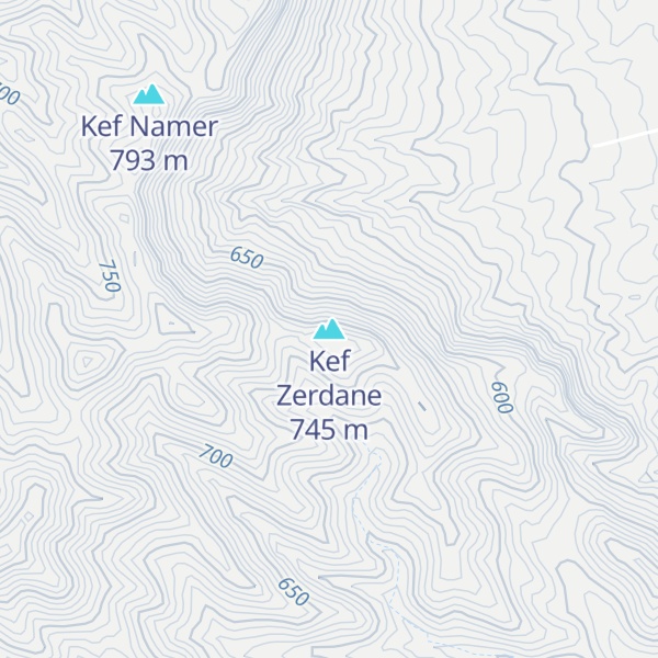 Map of Kef Zerdane