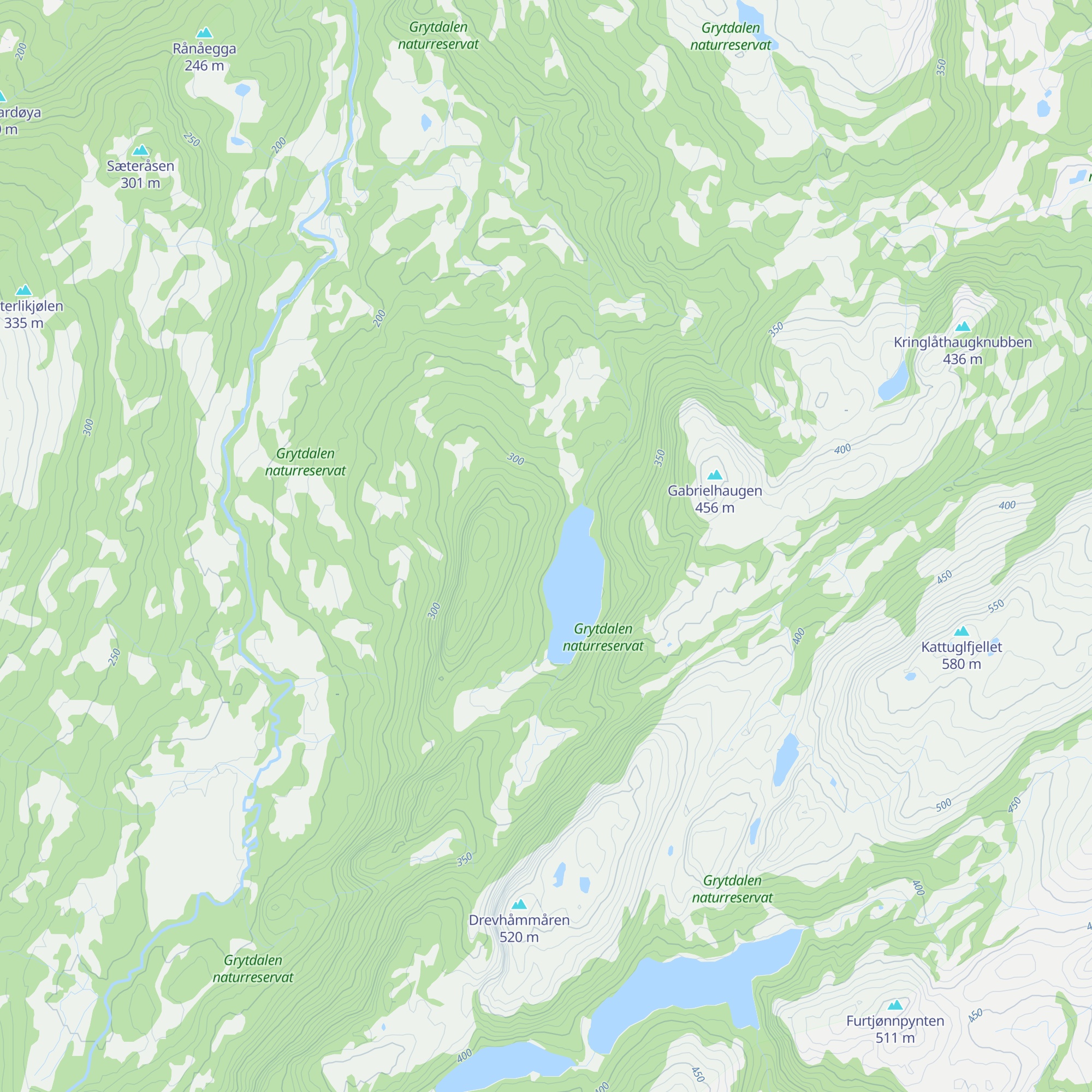 Svarttjønnhytta vakthytte map