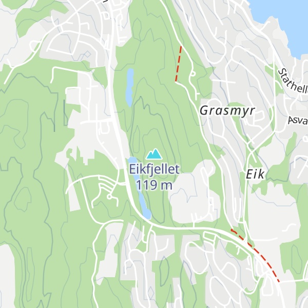 Map of Eikfjellet