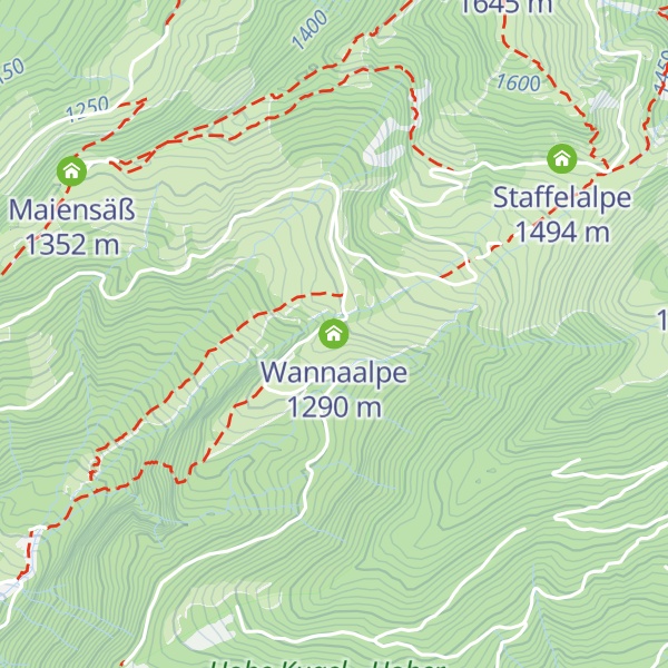 Map of Wannaalpe