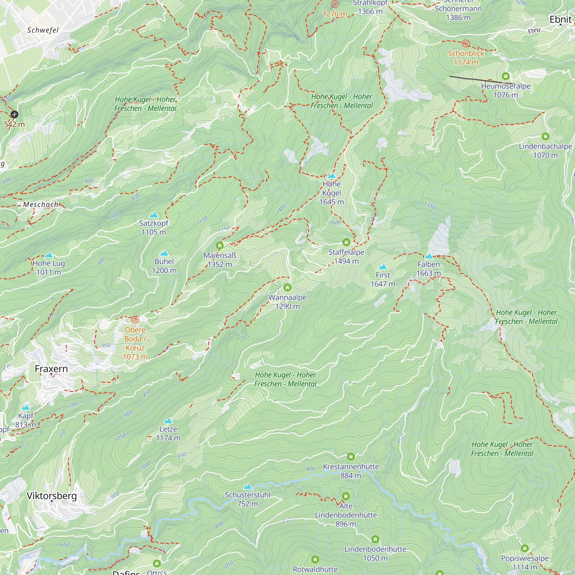 Wannaalpe map