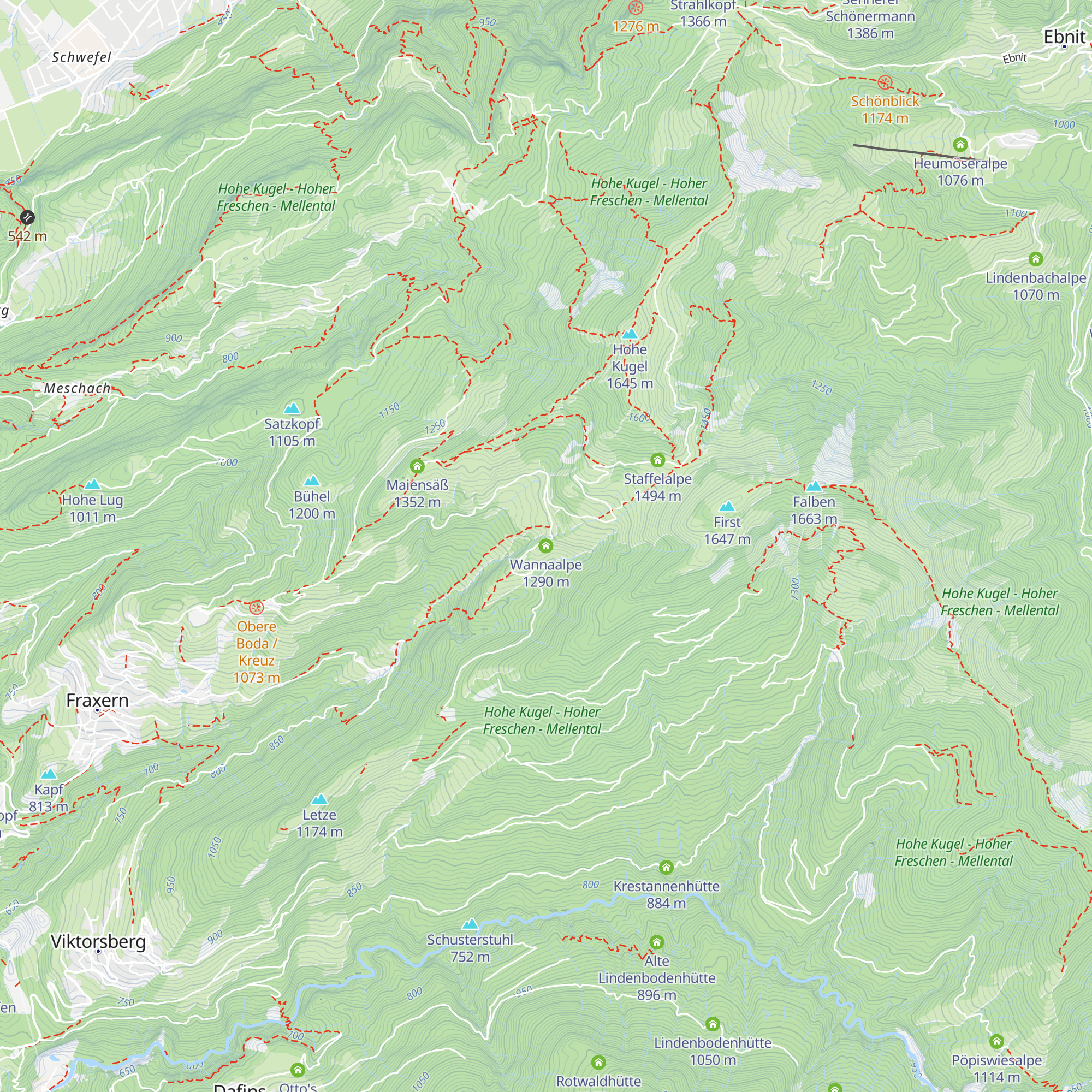 Wannaalpe map