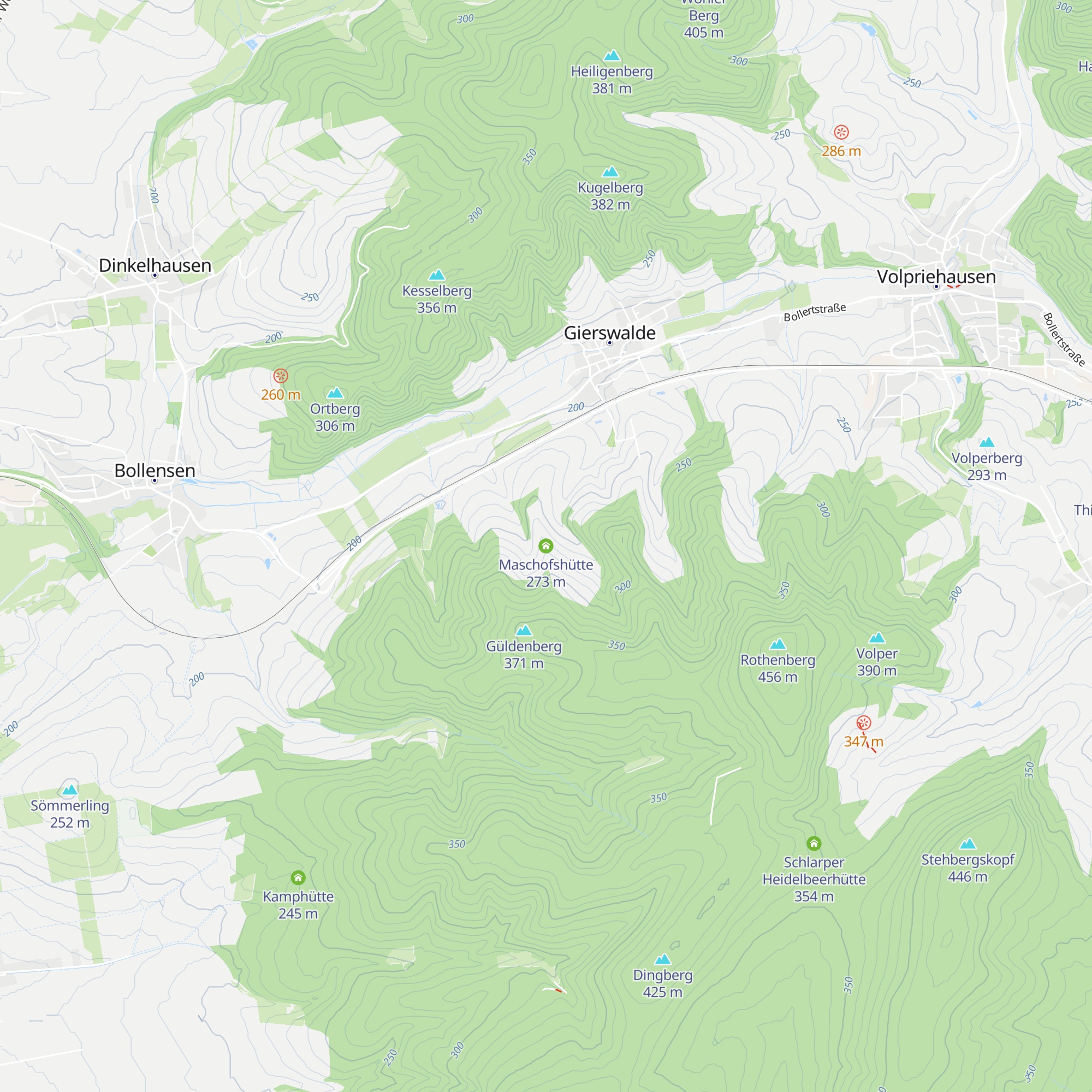Maschofshütte map