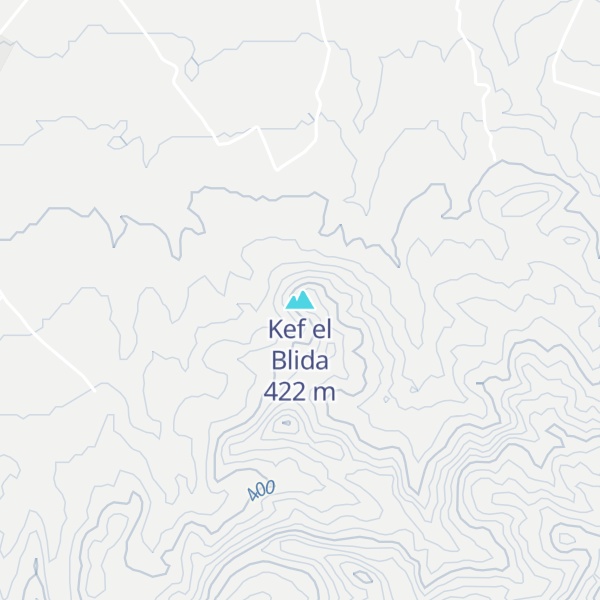 Map of Kef el Blida