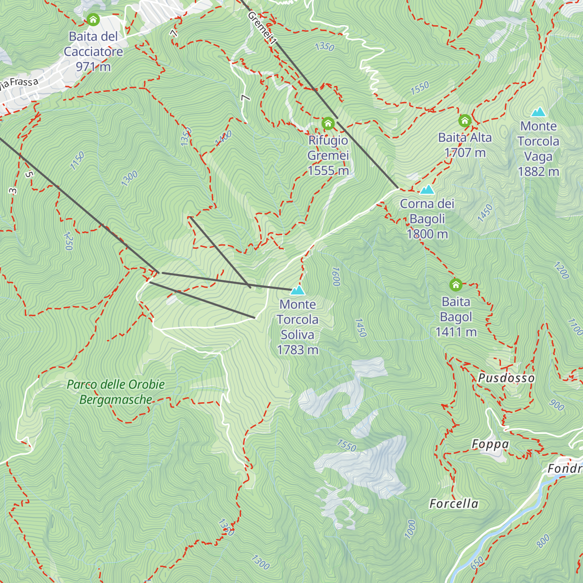 Rufugio Torcole map