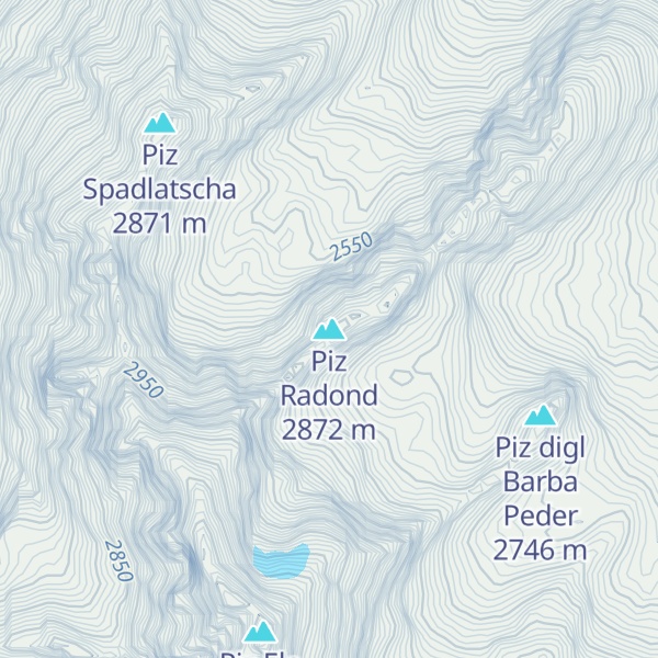 Map of Piz Radond