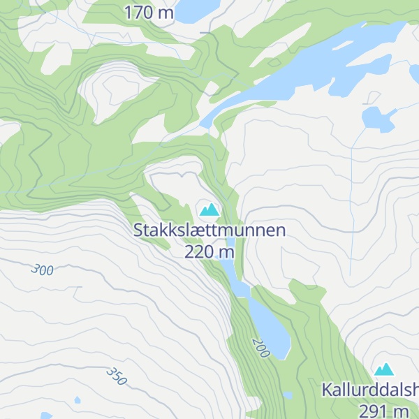 Map of Stakkslættmunnen
