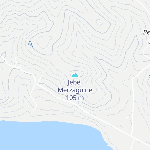 Map of Jebel Merzaguine