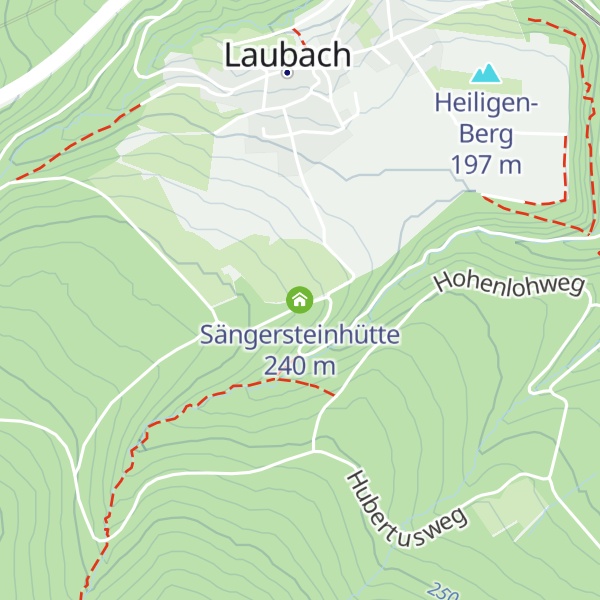 Map of Sängersteinhütte
