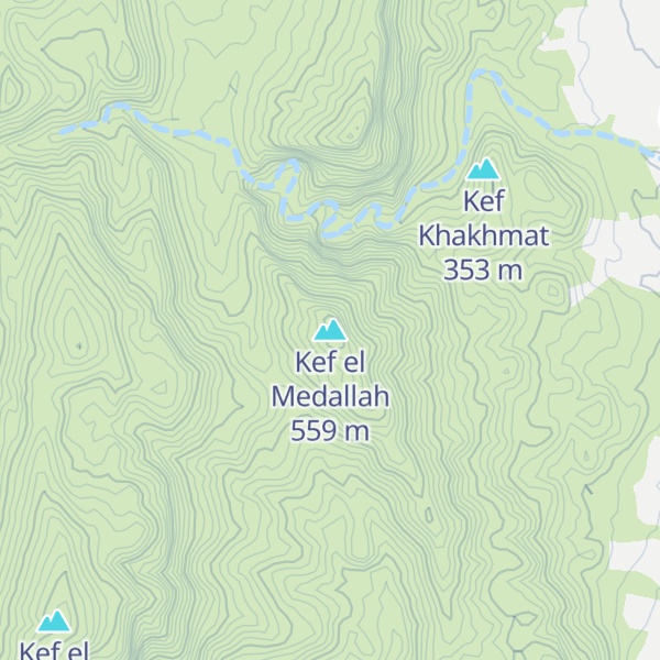 Map of Kef el Medallah