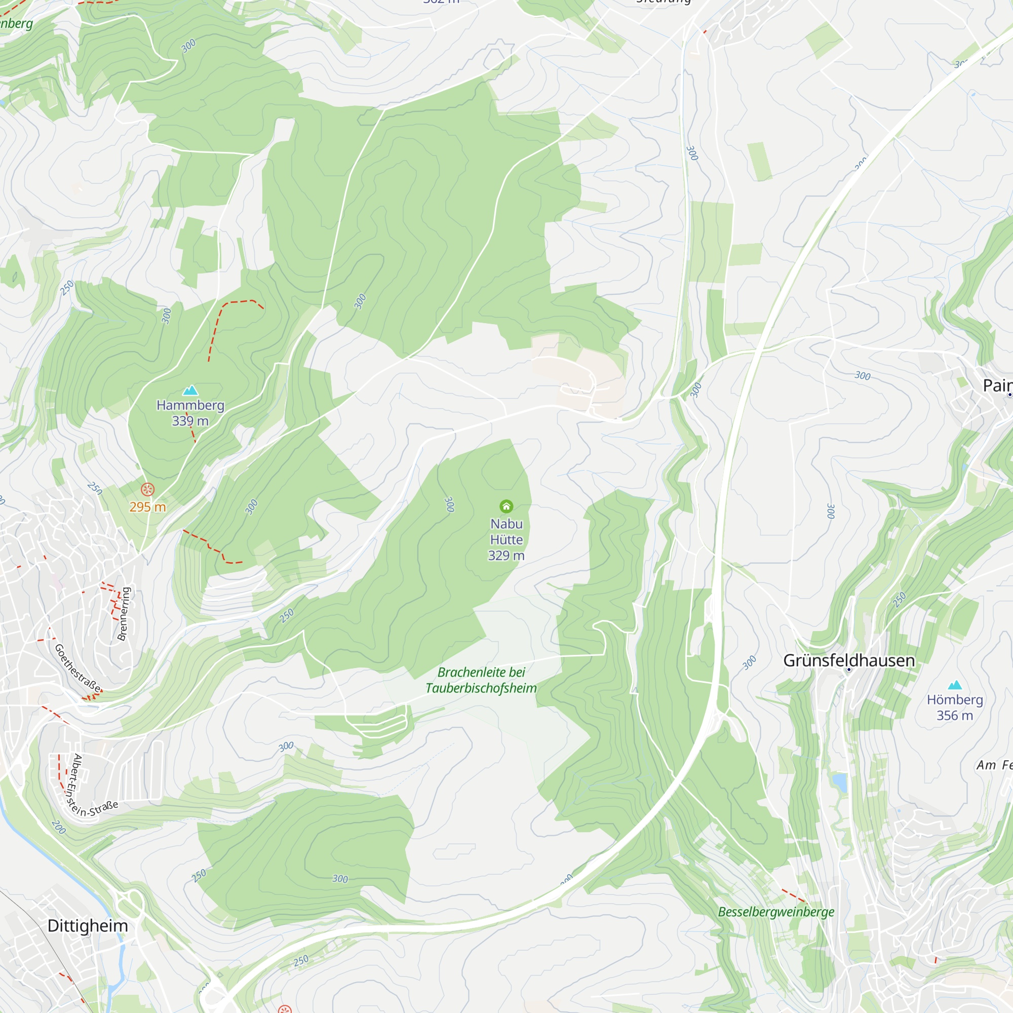 Nabu Hütte map
