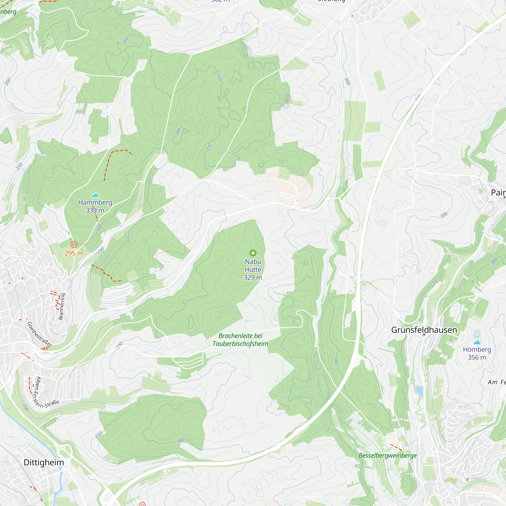 Nabu Hütte map