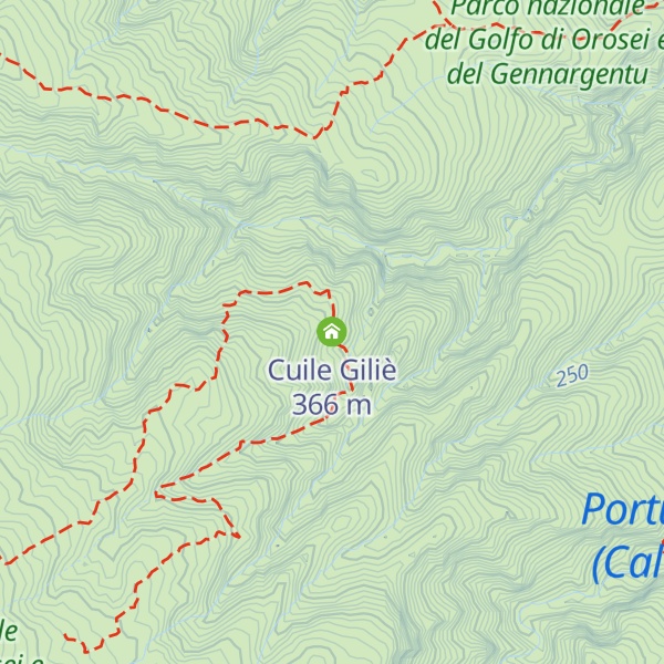 Map of Cuile Giliè