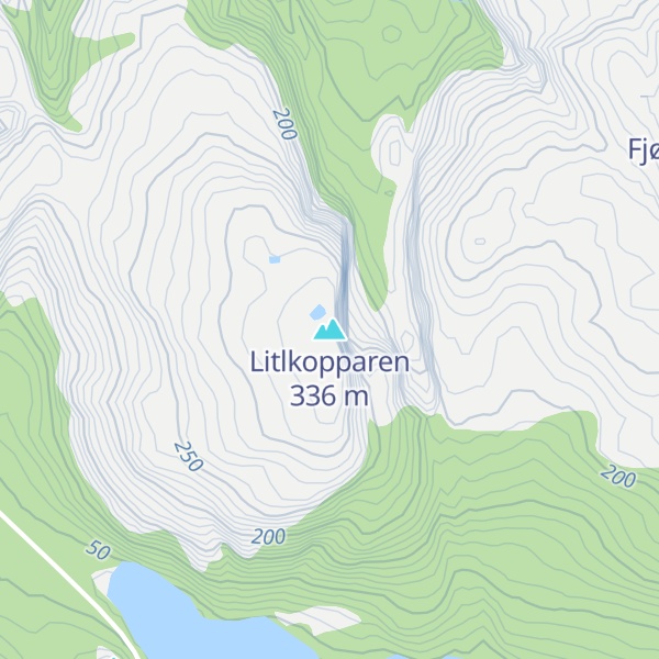 Map of Litlkopparen
