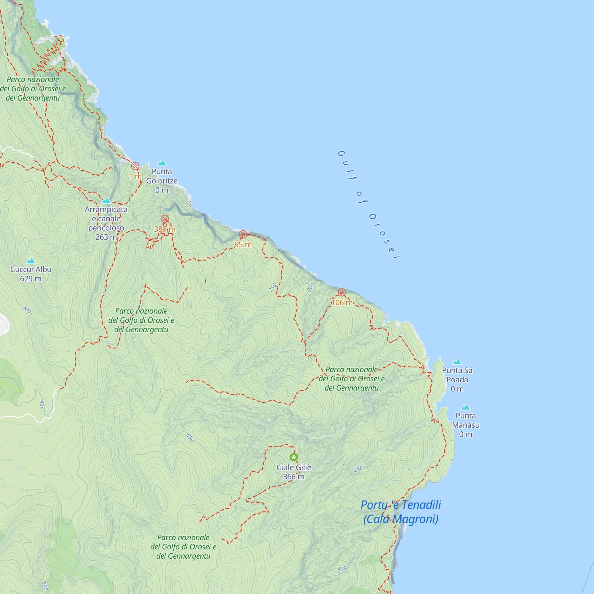 Cuile Fenos Trainos map
