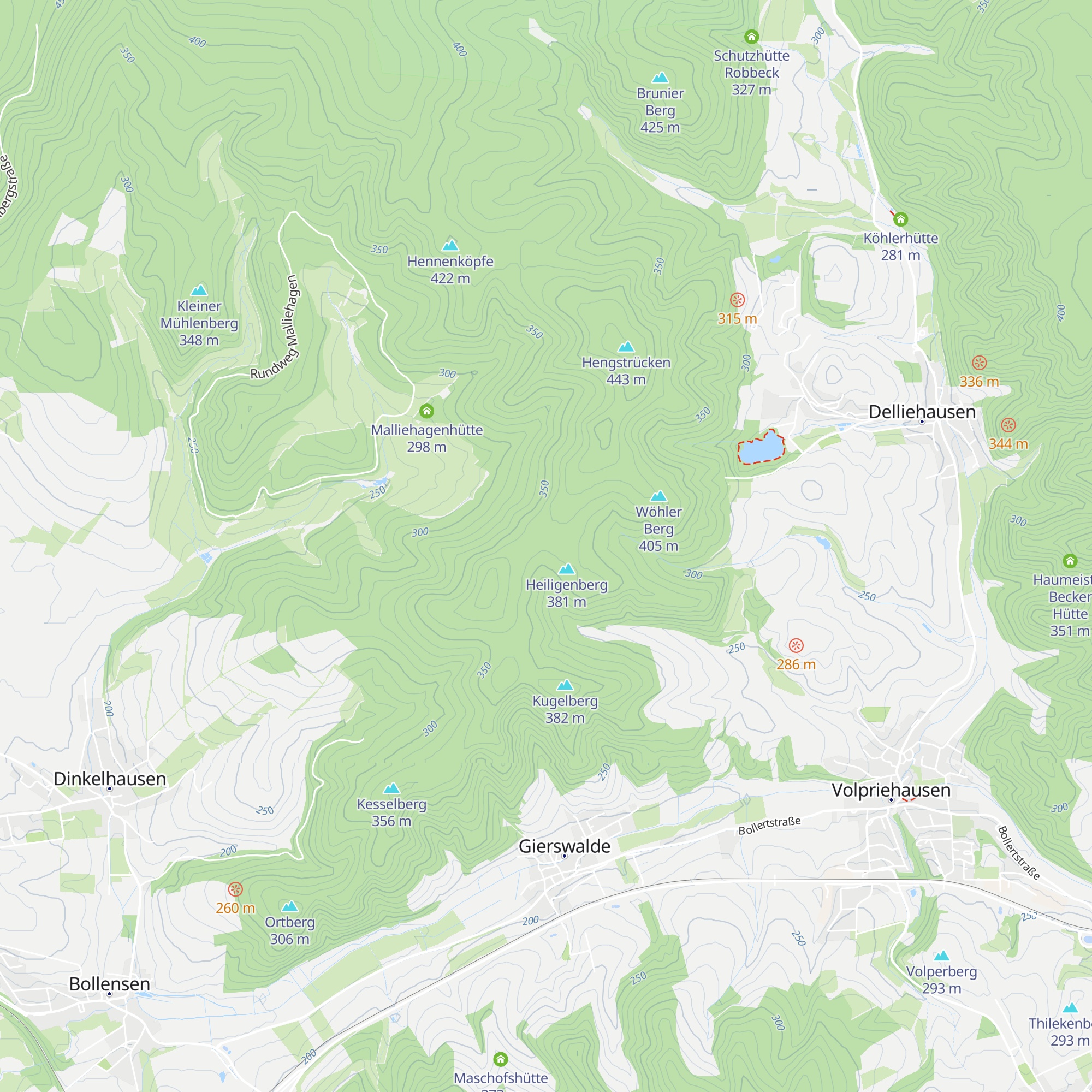 Eselhütte map
