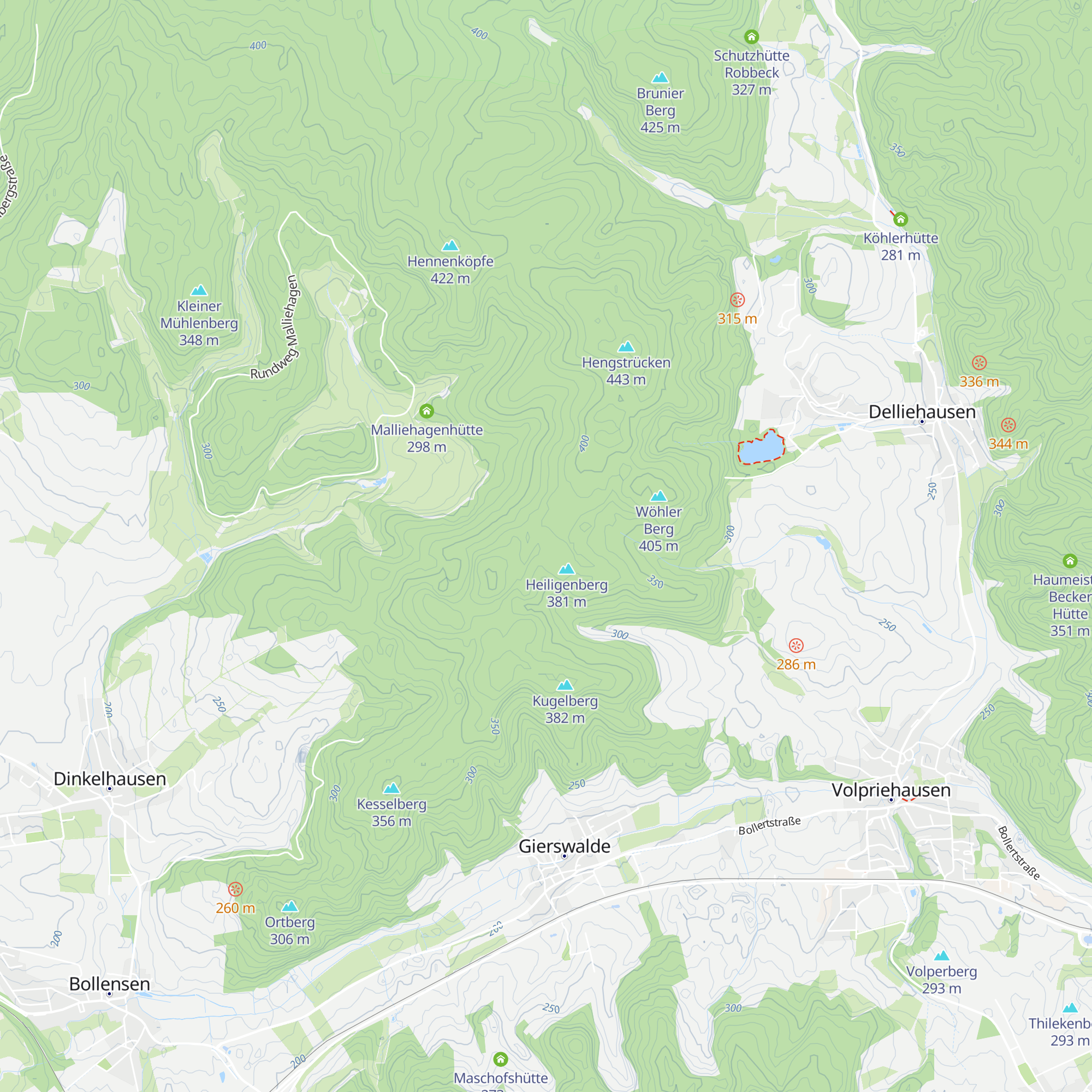 Eselhütte map