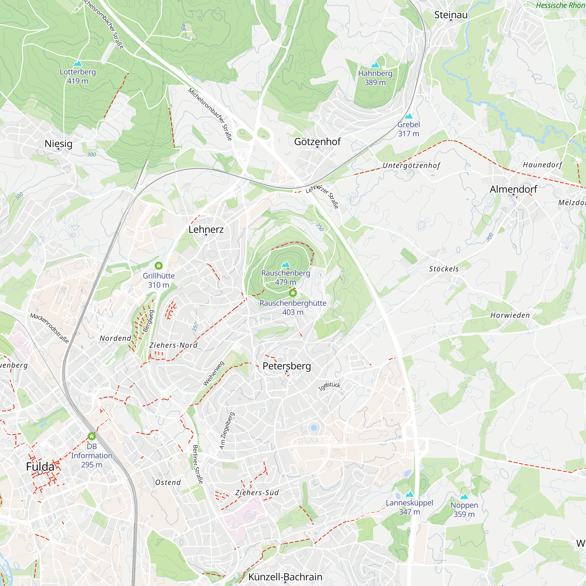 Rauschenberghütte map