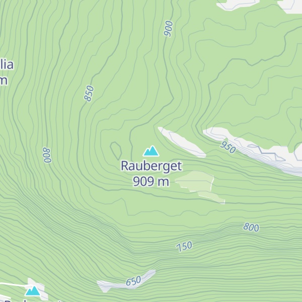 Map of Rauberget