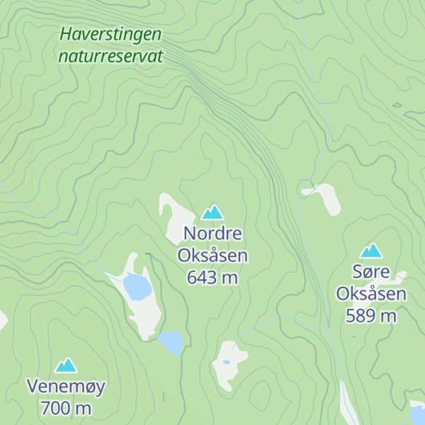 Map of Nordre Oksåsen