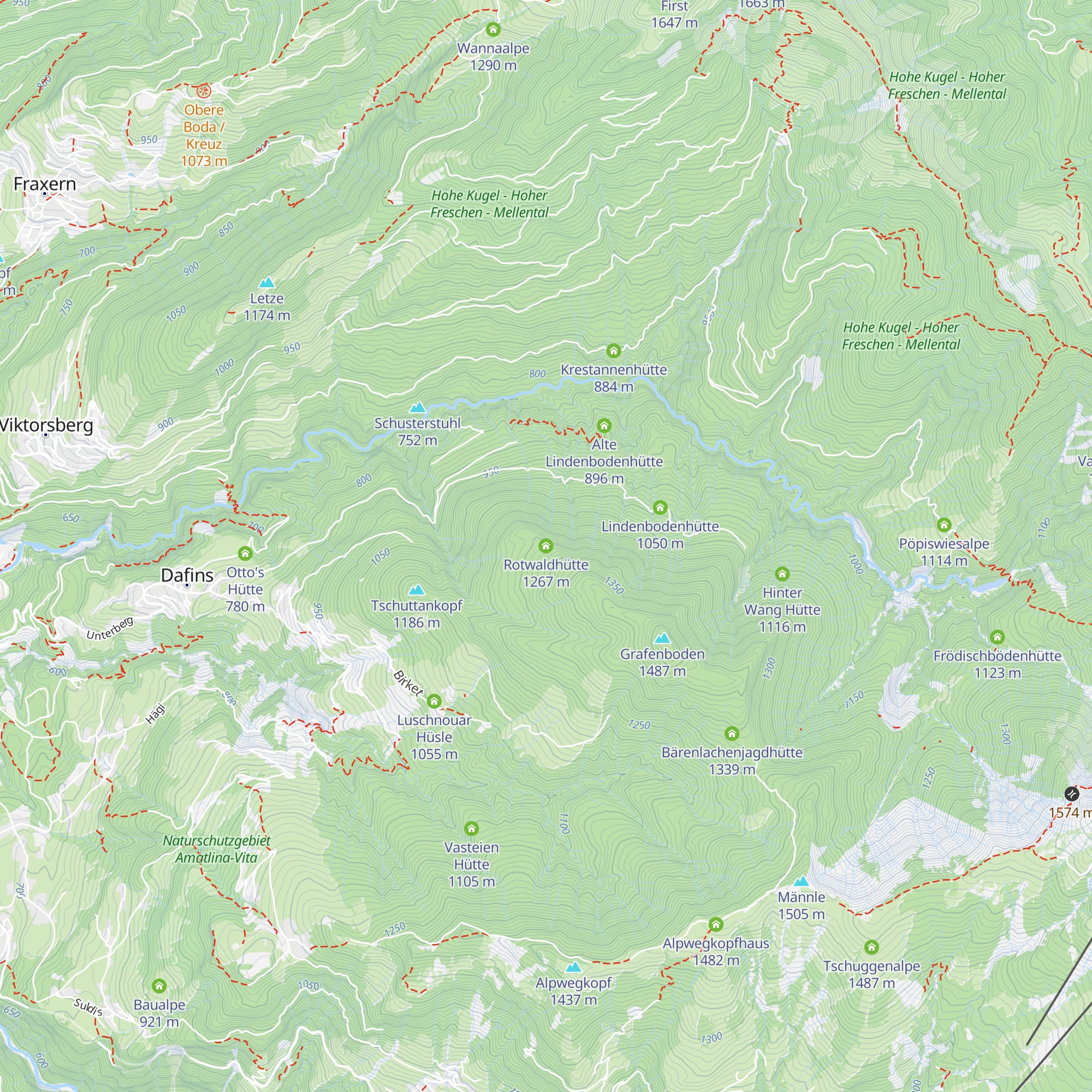 Rotwaldhütte map