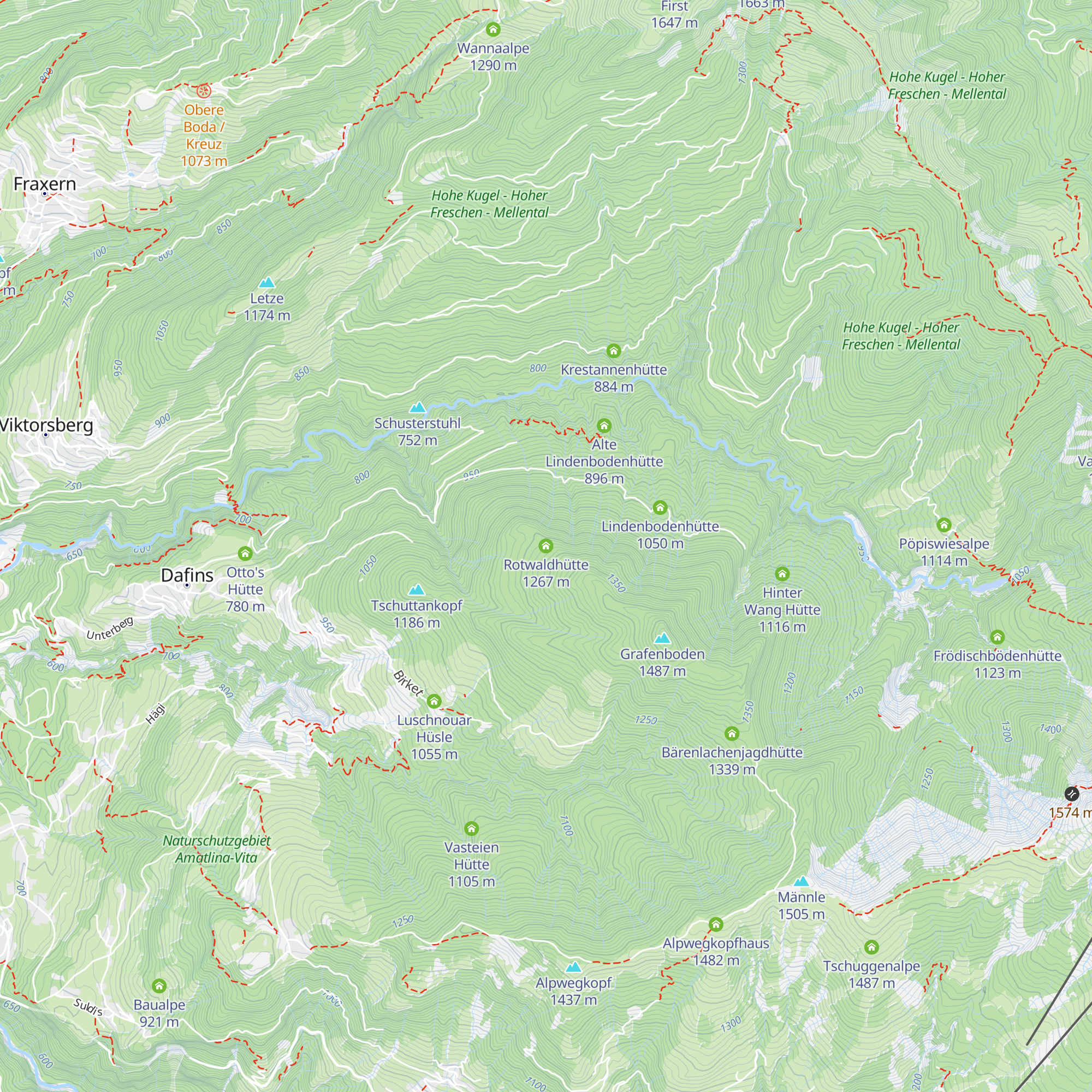 Rotwaldhütte map