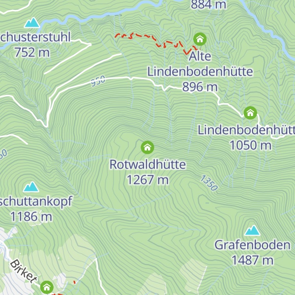 Map of Rotwaldhütte