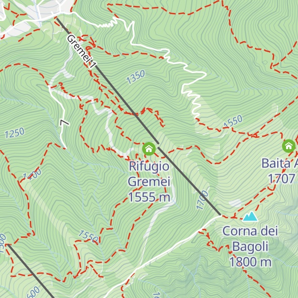 Map of Rifugio Gremei