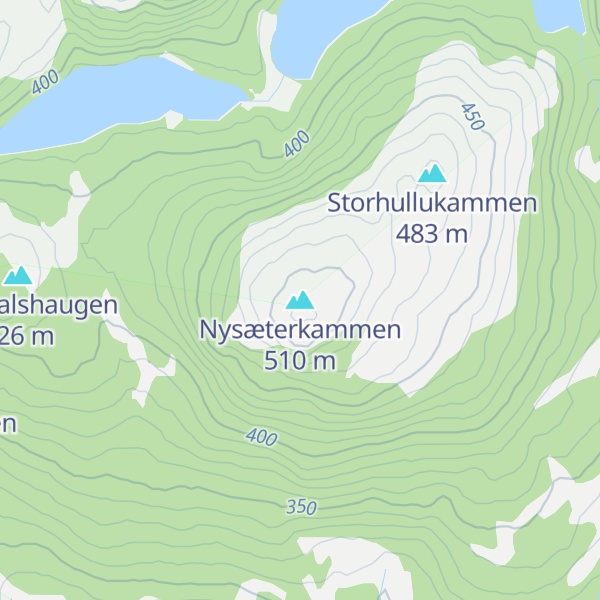 Map of Nysæterkammen