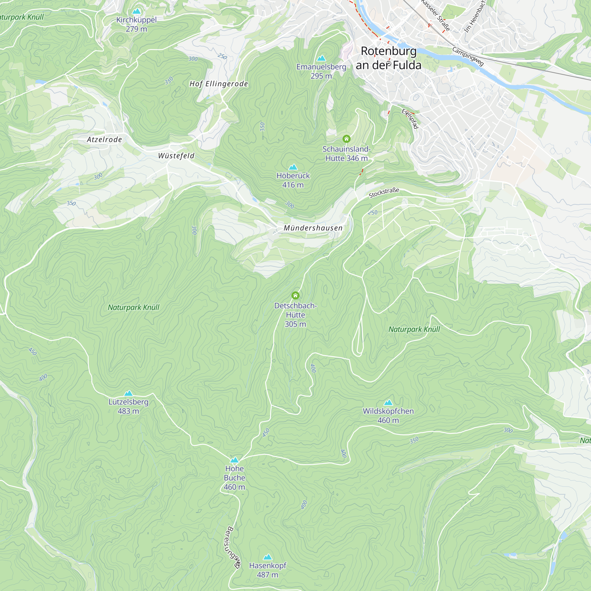 Detschbach-Hütte map