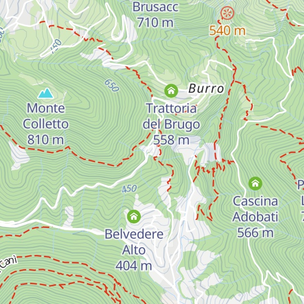 Map of ca' Magni