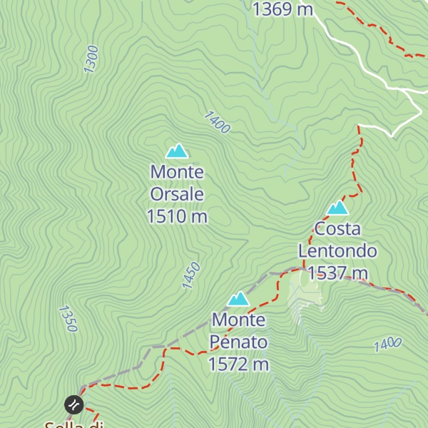 Map of Monte Orsano