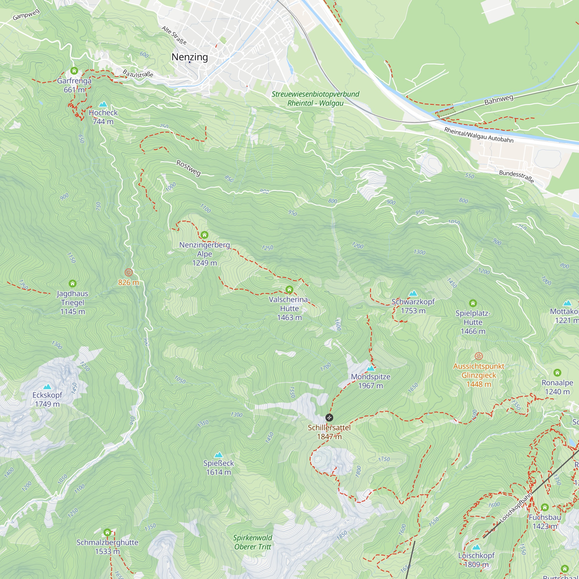 Valscherina-Hütte map
