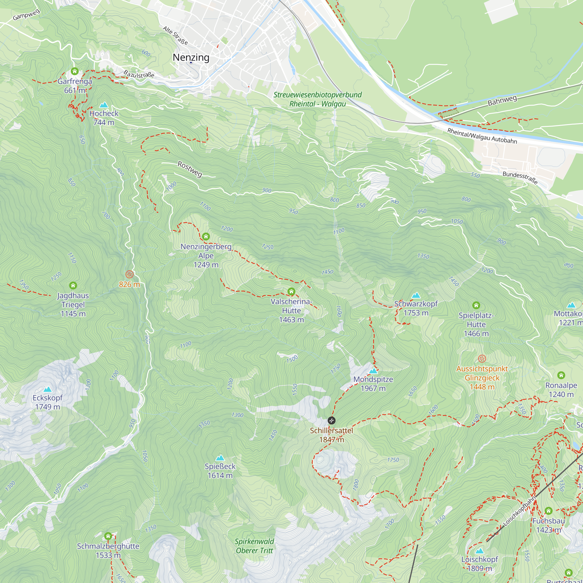 Valscherina-Hütte map