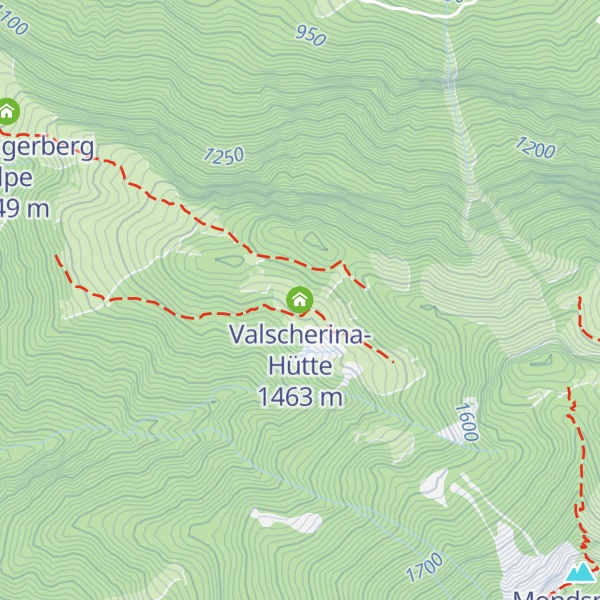 Map of Valscherina-Hütte
