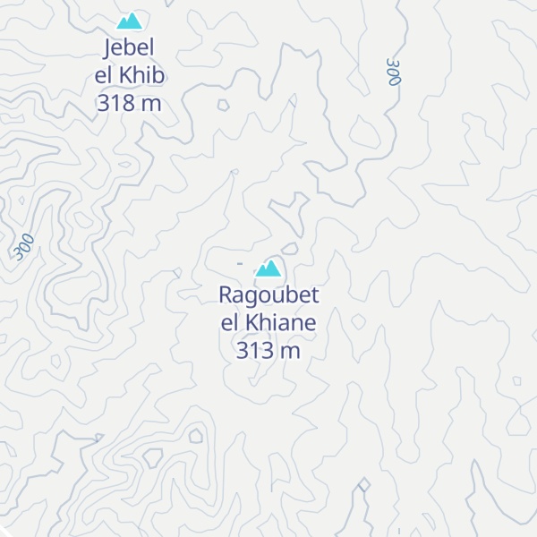 Map of Ragoubet el Khiane