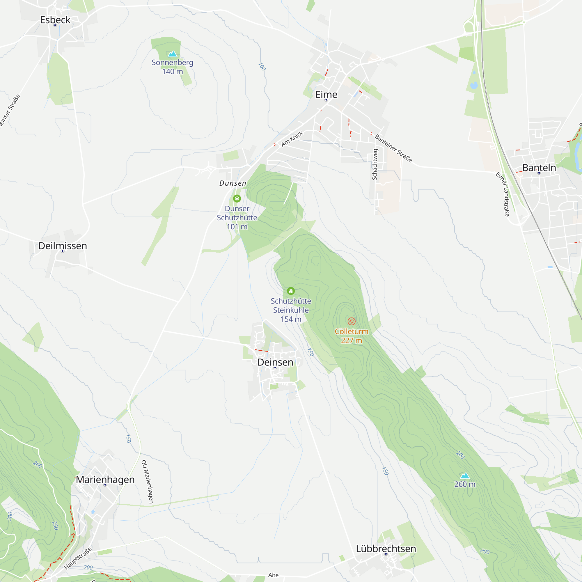 Schutzhütte Steinkuhle map