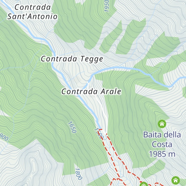 Map of Rifugio Beniamino