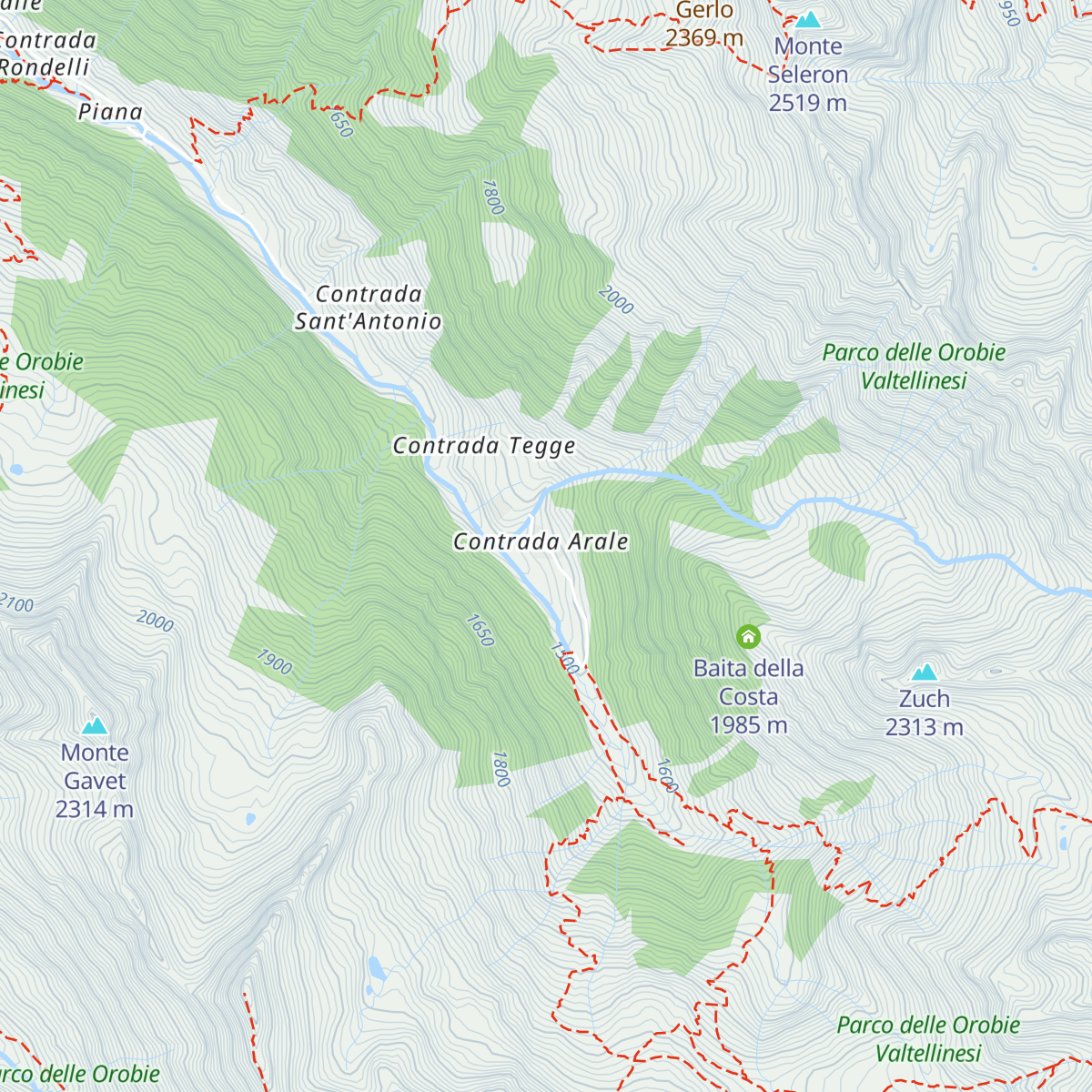 Rifugio Beniamino map