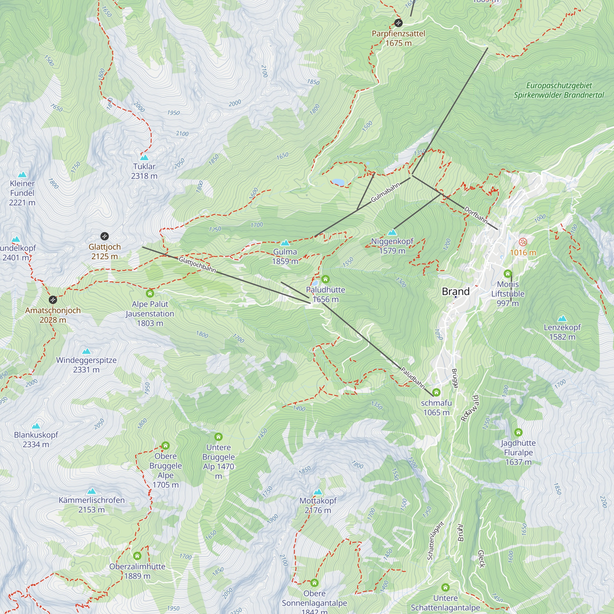Berghof Melkboden map