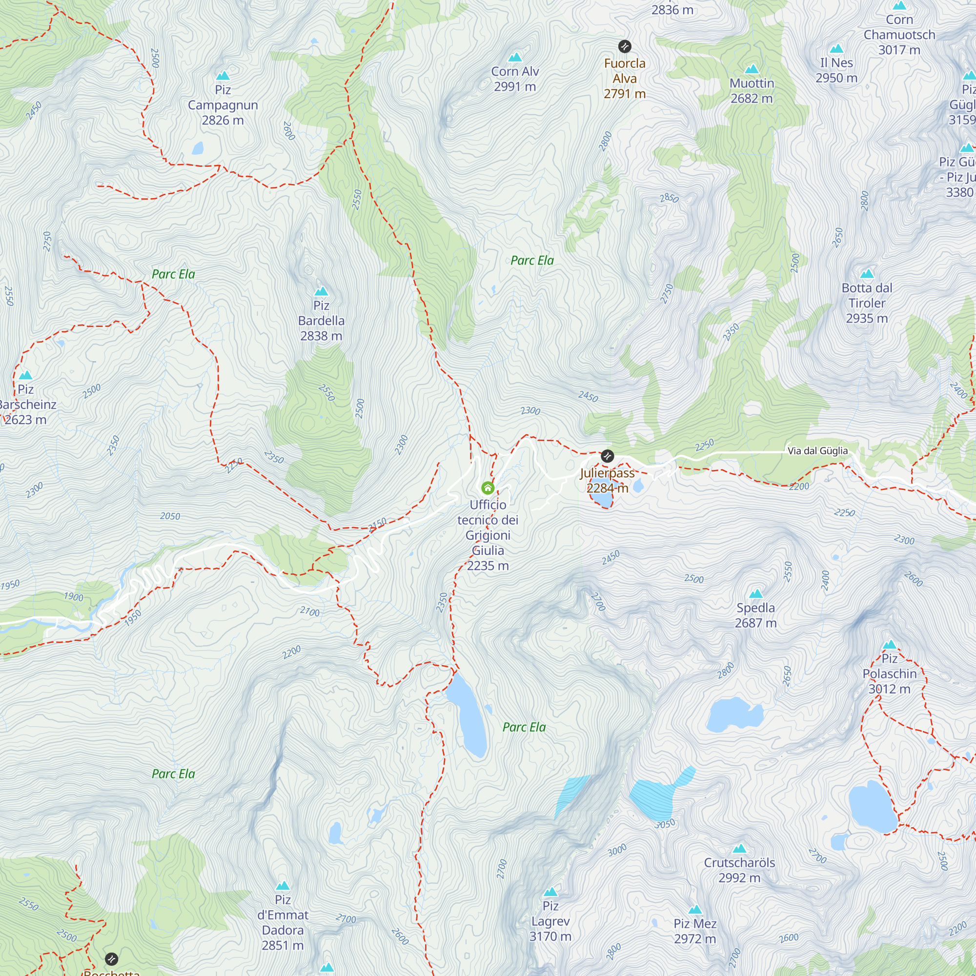 Ufficio tecnico dei Grigioni Giulia map