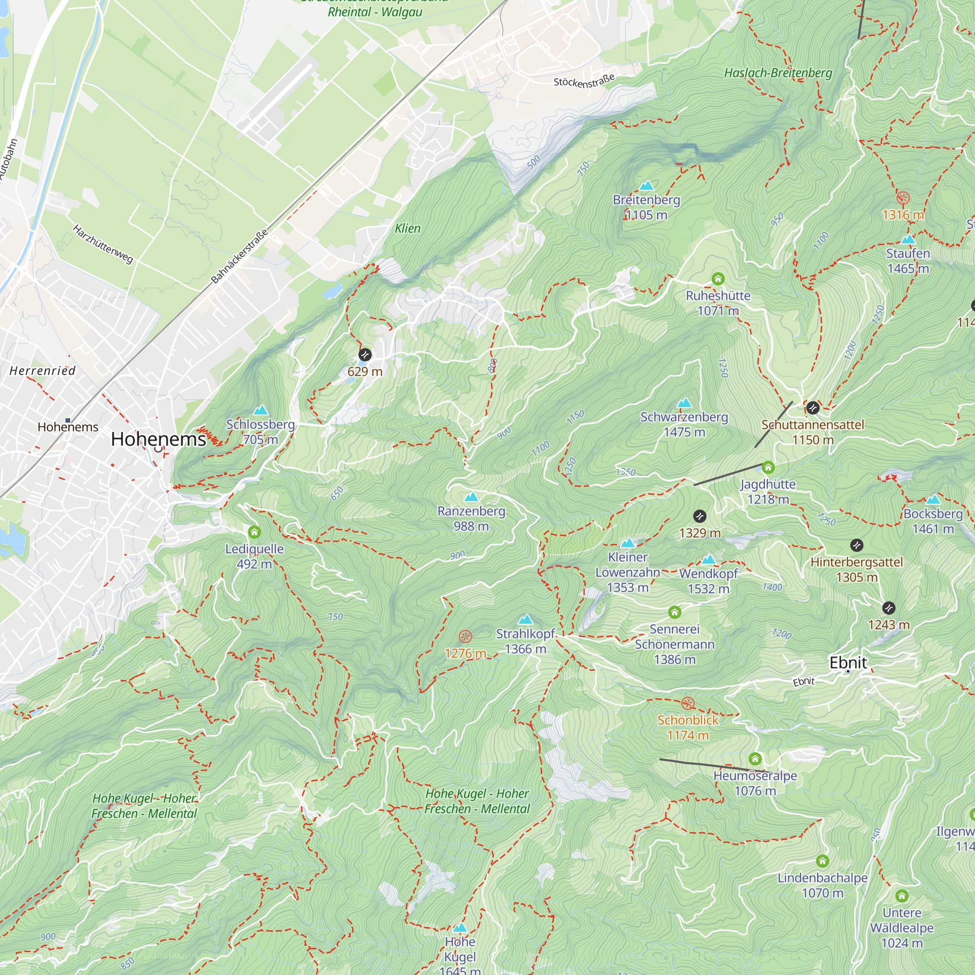Ranzenberghütte map