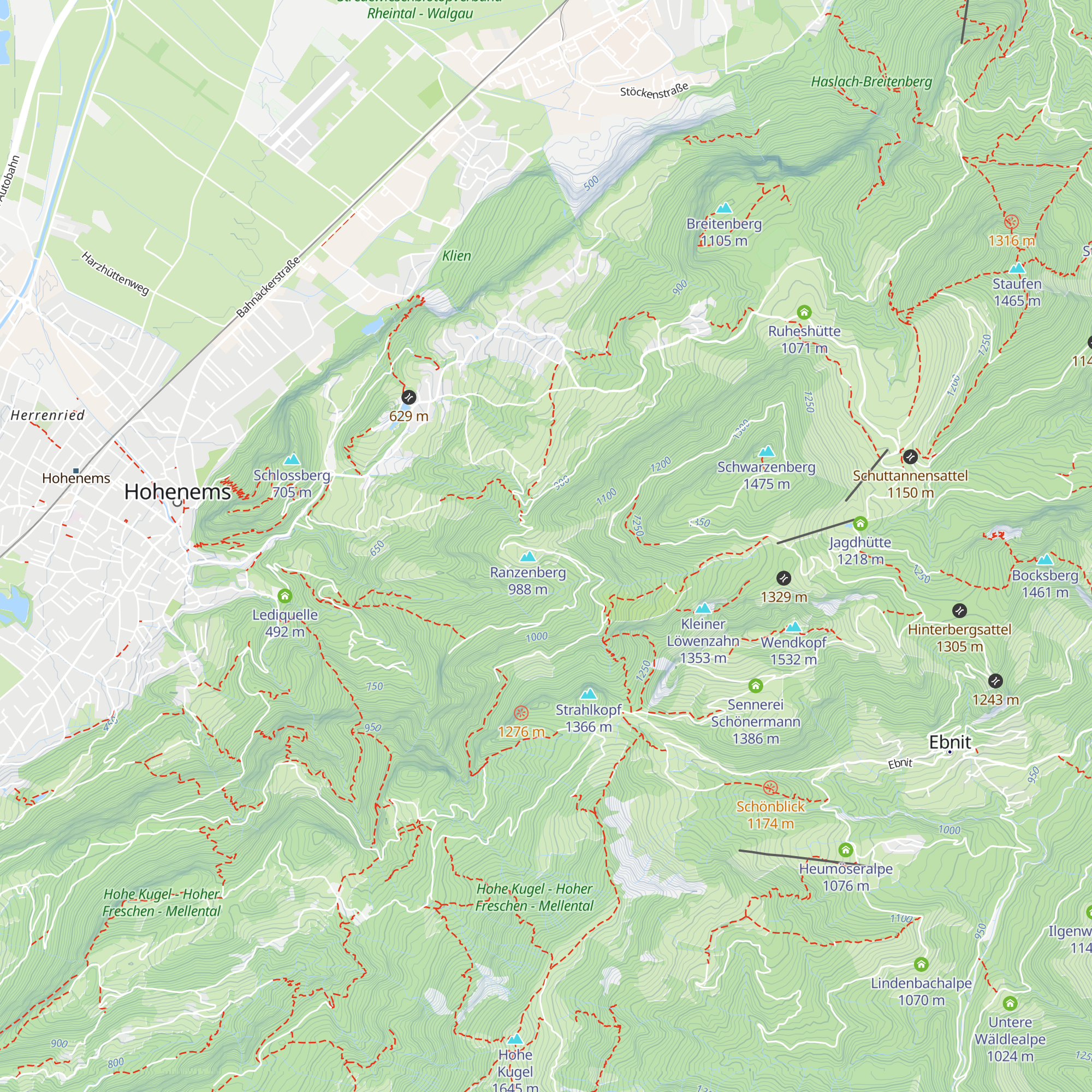 Ranzenberghütte map