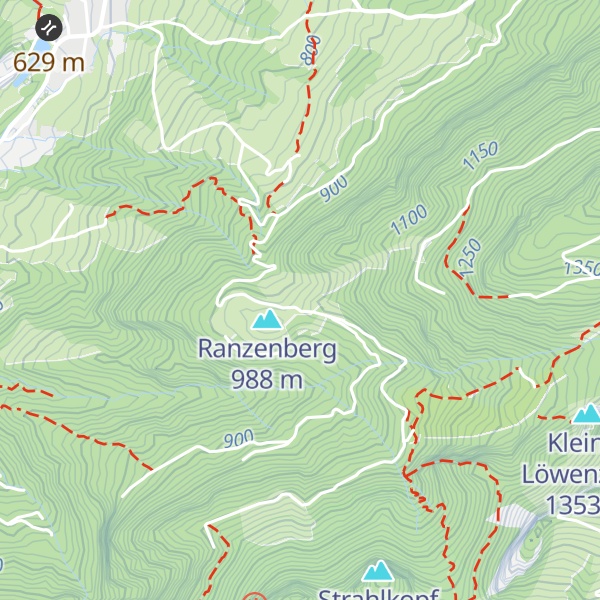 Map of Ranzenberghütte