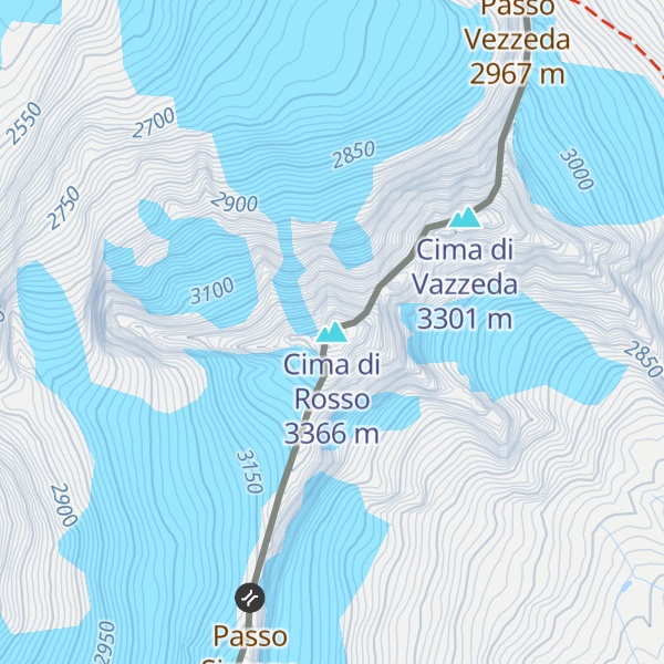 Map of Cima di Rosso