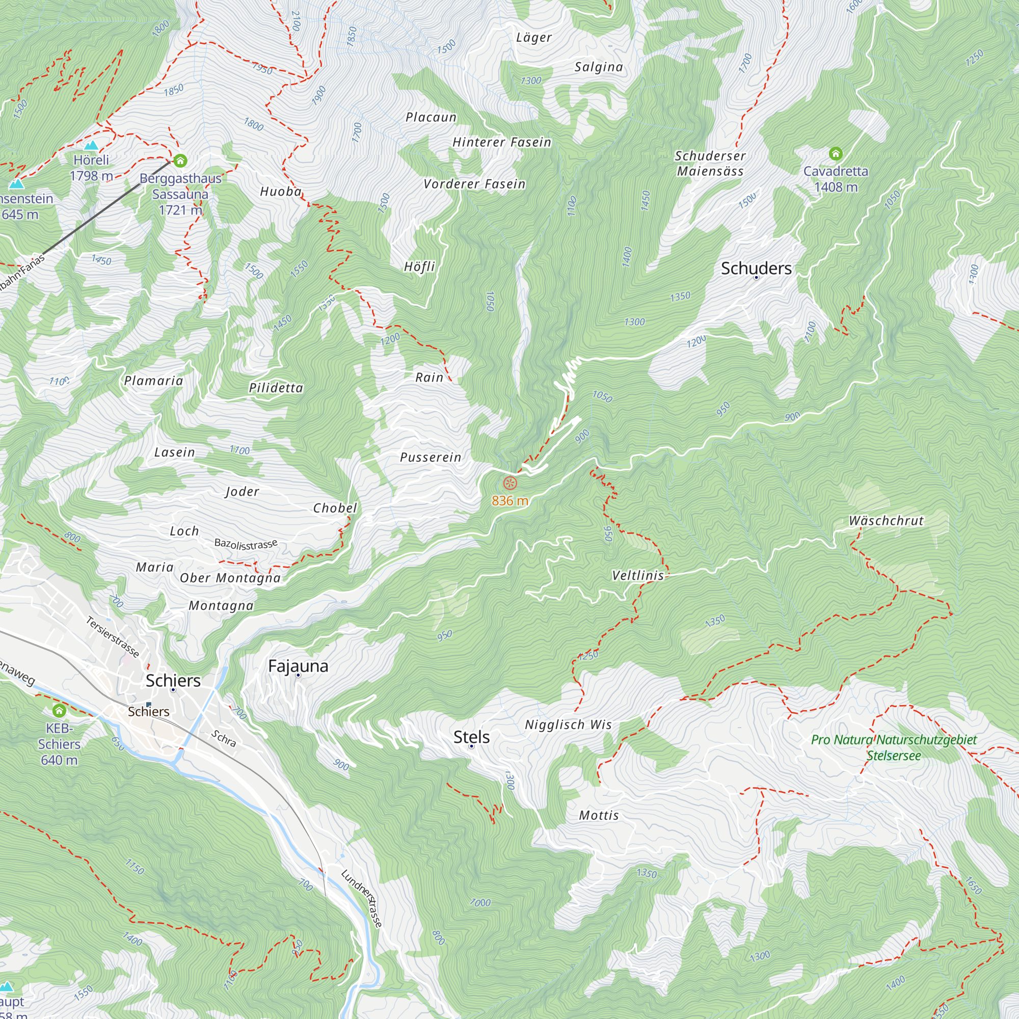 Chalchofä-Hütte map