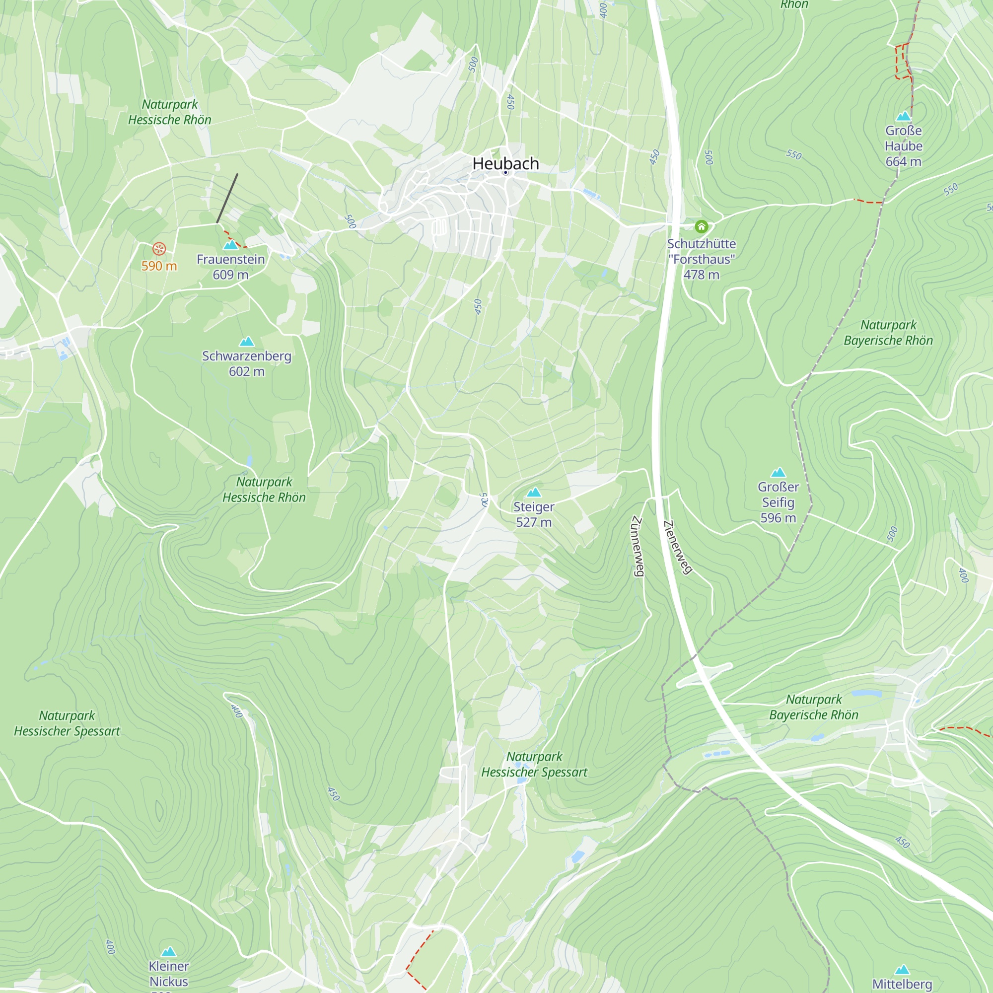 Schutzhütte Steiger map