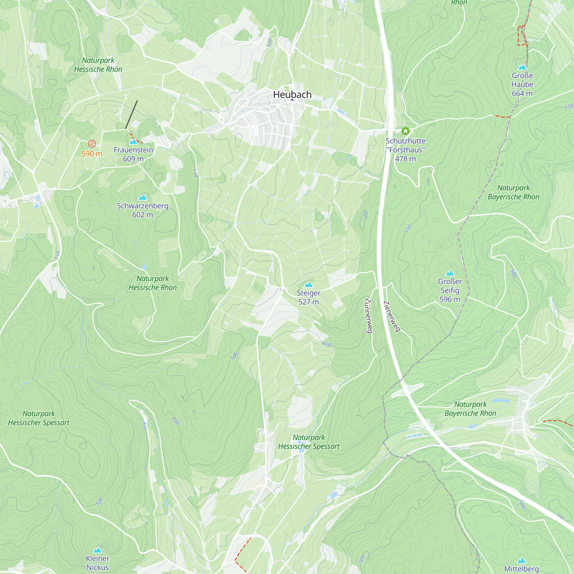 Schutzhütte Steiger map