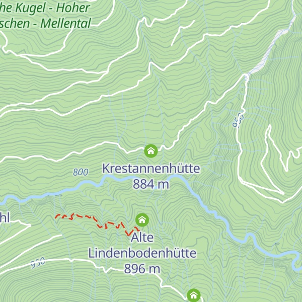 Map of Krestannenhütte